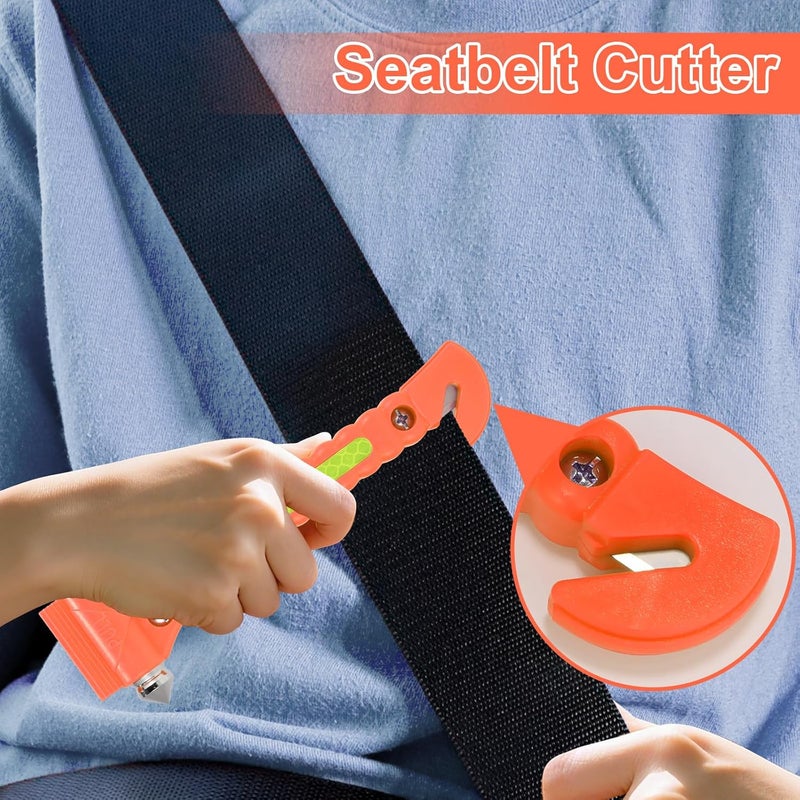 Yiader Store Window Breaker, 2-in-1 Emergency Escape Tool with Seatbelt Cutter, Glass Breaker for Family Rescue and Traffic Accident Emergency Escape 2 Pack - Image 4